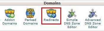 Redirect in cPanel  -1